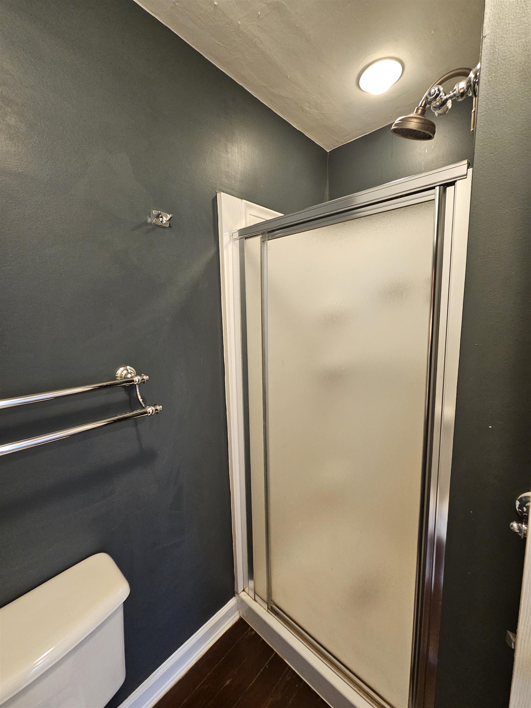 97 Mule Academy Road Fishersville, VA 22939 - Photo 11 of 15 a bathroom with a glass shower door