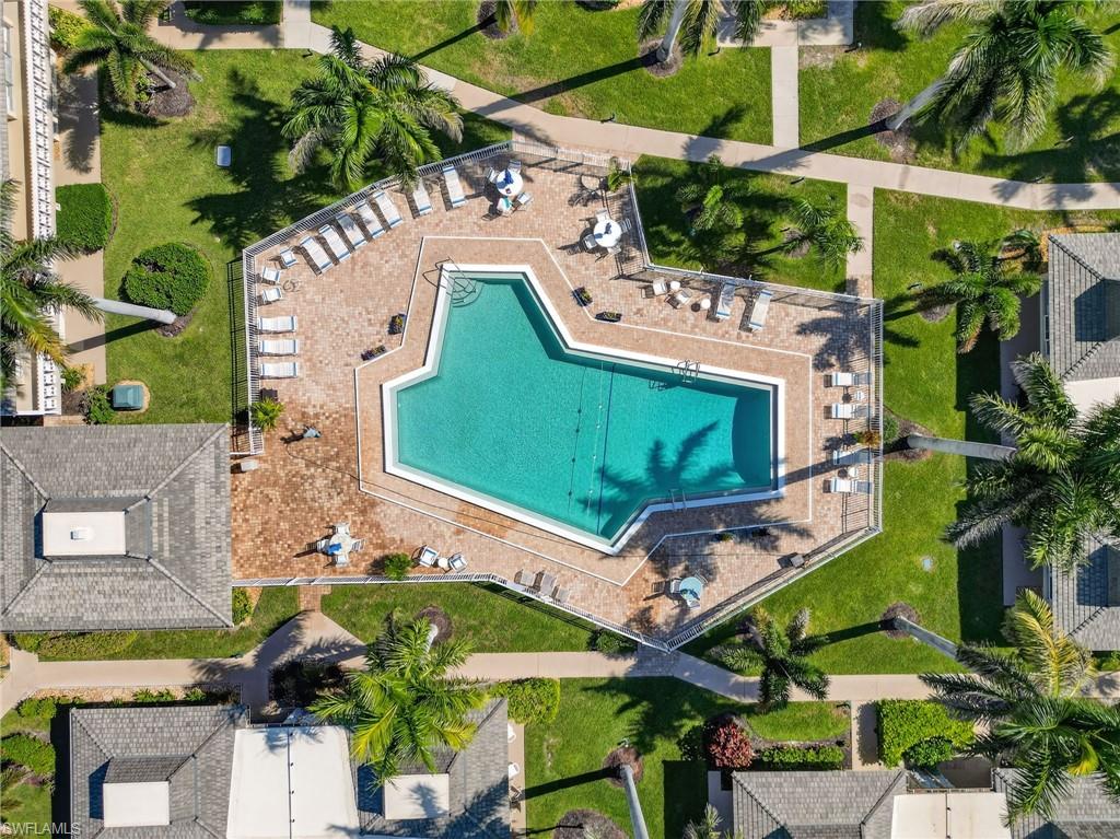 1215 Edington Place, Unit A2 Marco Island, FL 34145 - Photo 10 of 29 an aerial view of a house with a garden