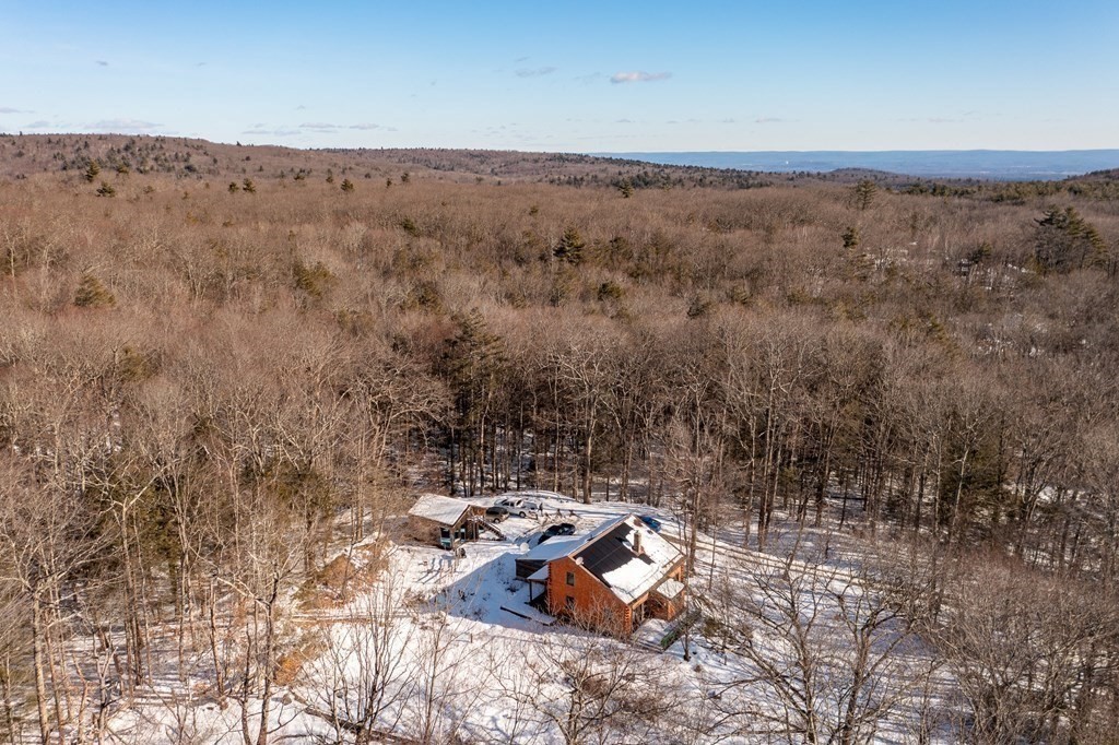 71 NW Road Westhampton, MA 01027 - Photo 39 of 41 an aerial view of a house with a yard