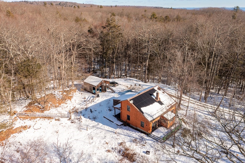71 NW Road Westhampton, MA 01027 - Photo 40 of 41 an aerial view of a house with a yard