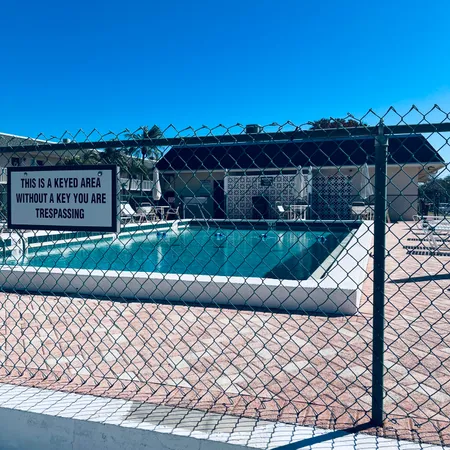 a view of a yard and car park