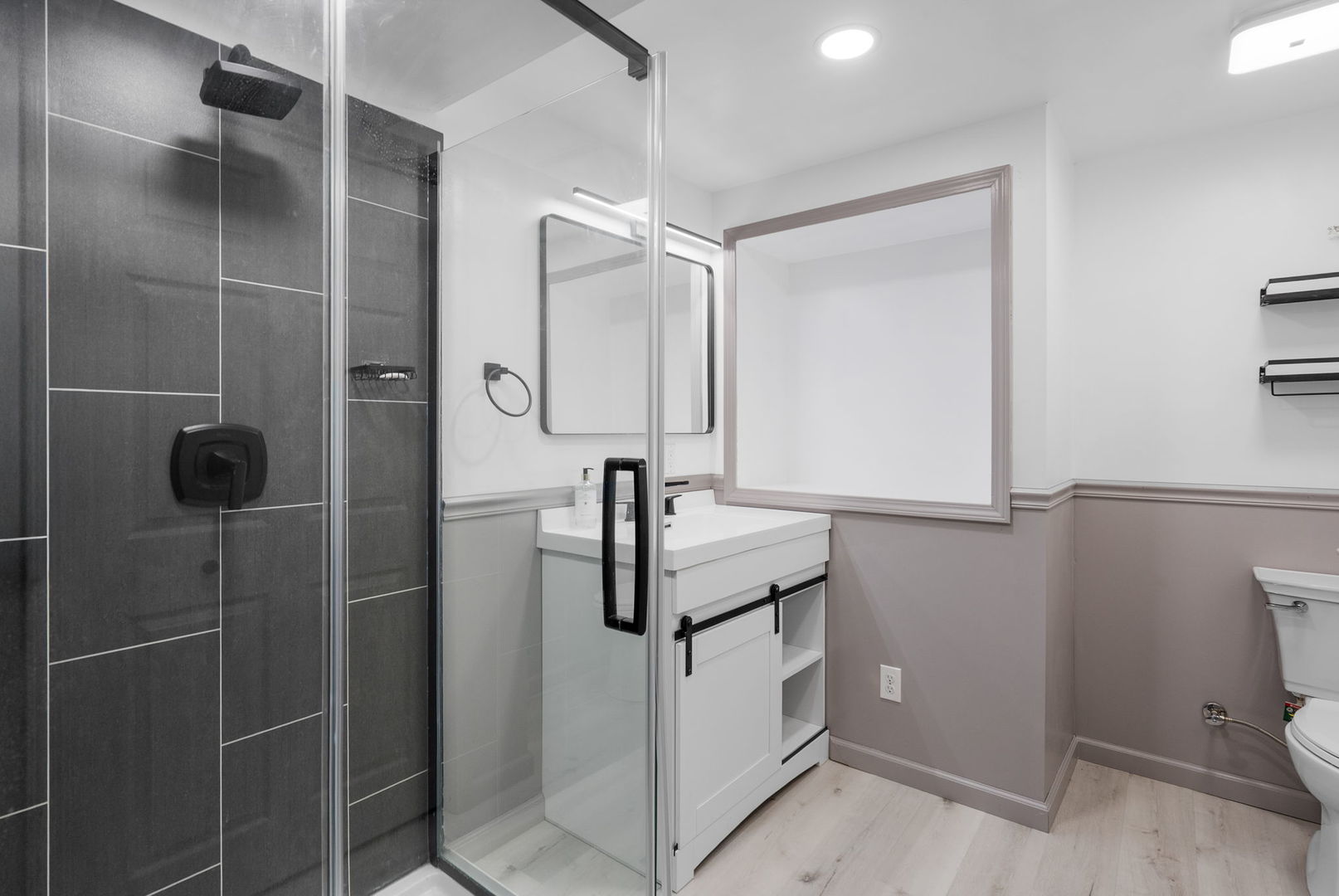 712 Fairfield Road Port Byron, IL 61275 - Photo 22 of 45 a bathroom with a shower and a sink