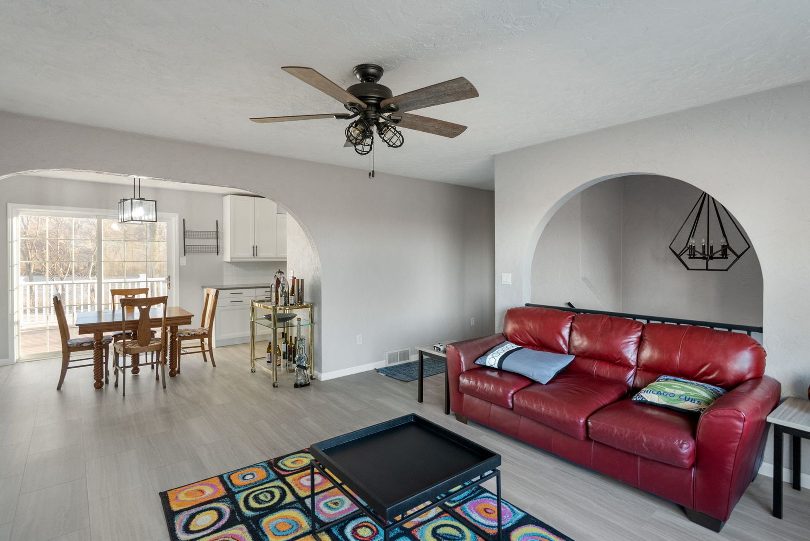 712 Fairfield Road Port Byron, IL 61275 - Photo 5 of 45 a living room with furniture and wooden floor