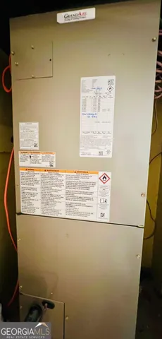 a view of a refrigerator in a kitchen
