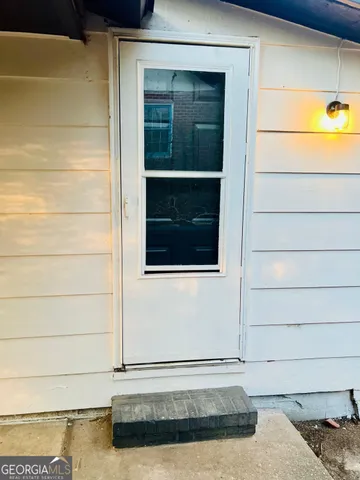 a bathroom with a window