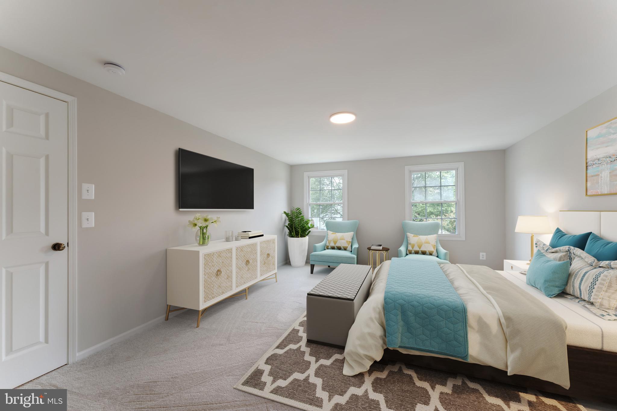 1330 Rock Chapel Road Herndon, VA 20170 - Photo 25 of 41 STAGED PHOTO OF THE OWNER'S BEDROOM-2ND VIEW