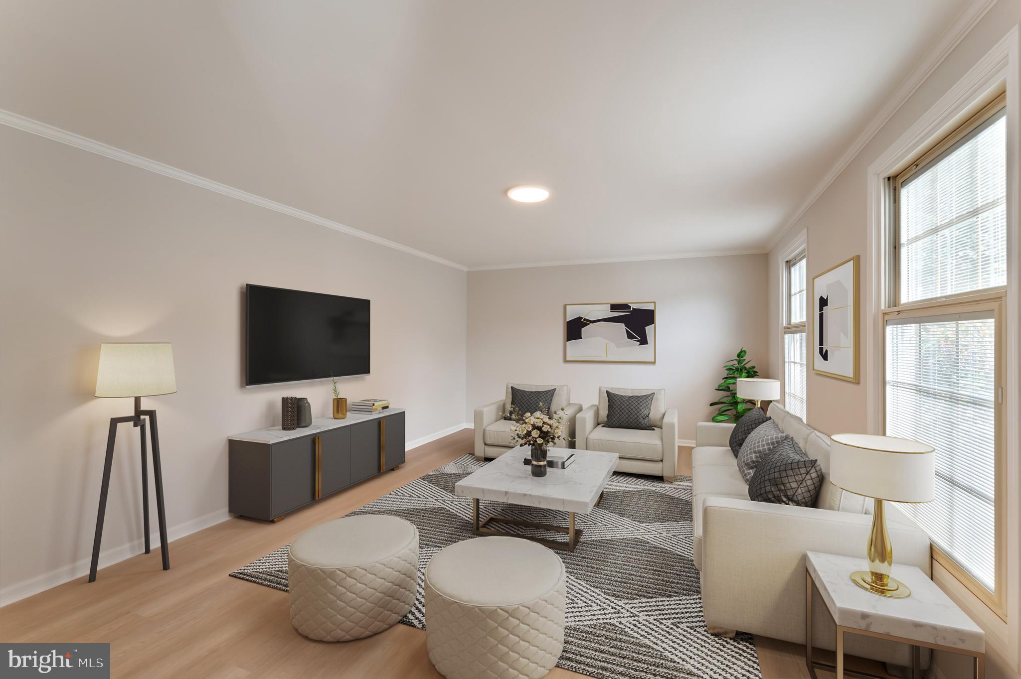 1330 Rock Chapel Road Herndon, VA 20170 - Photo 7 of 41 STAGED PHOTO OF FORMAL LIVING ROOM/HOME OFFICE