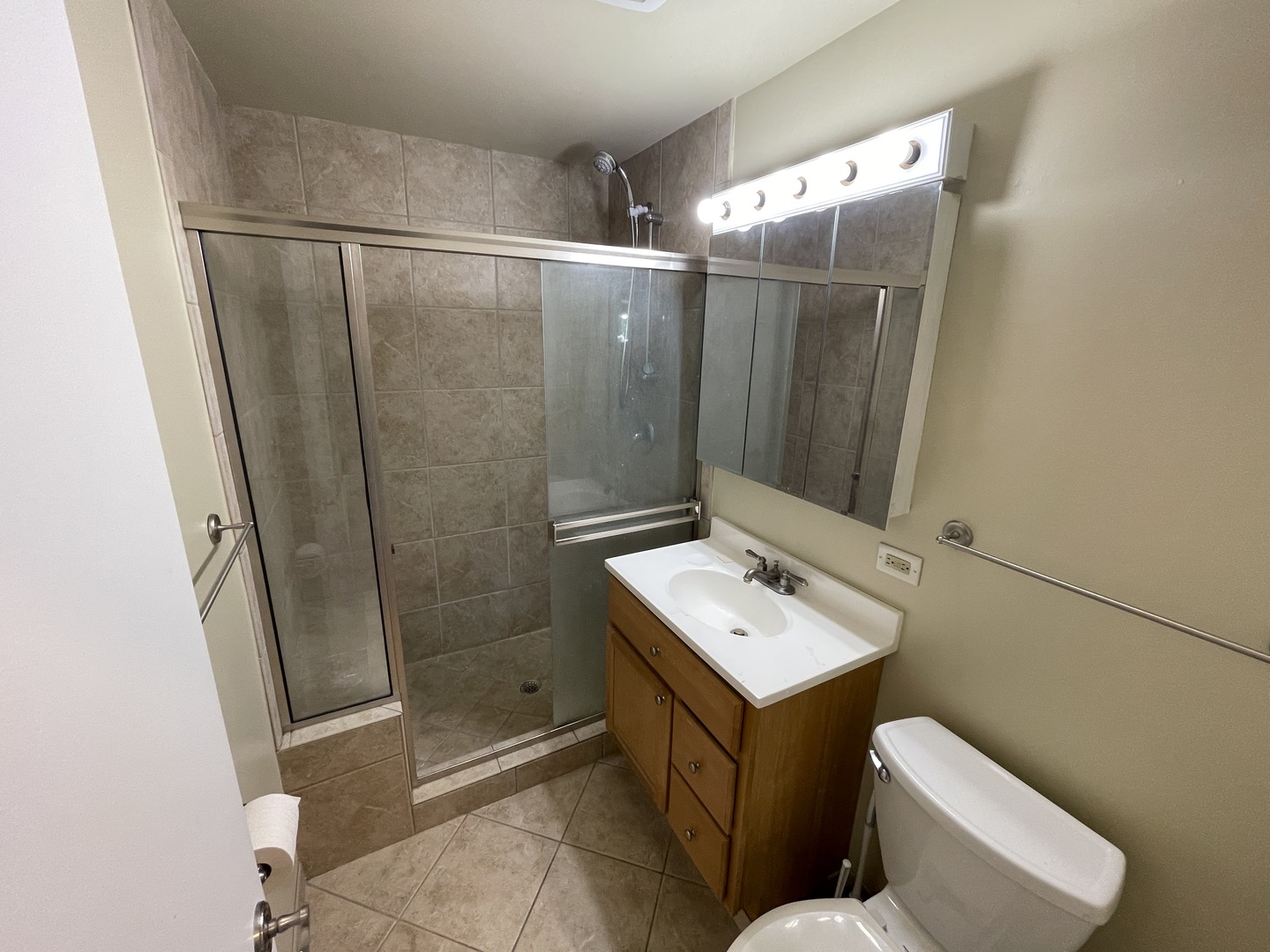 11 Shagbark Road Lake Bluff, IL 60044 - Photo 10 of 20 a bathroom with a sink toilet and shower