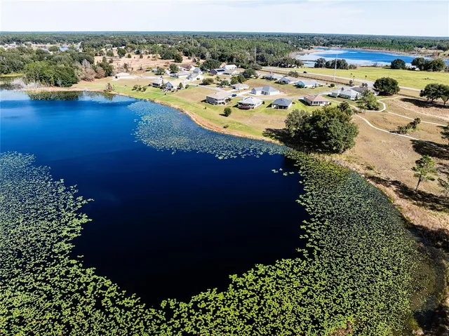 a view of a lake with a mountain