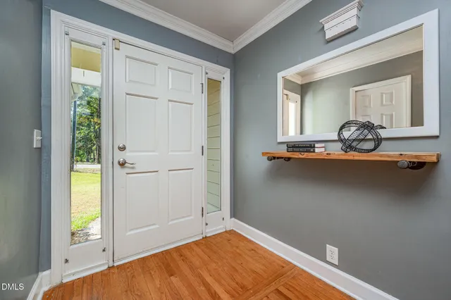 a view of front door