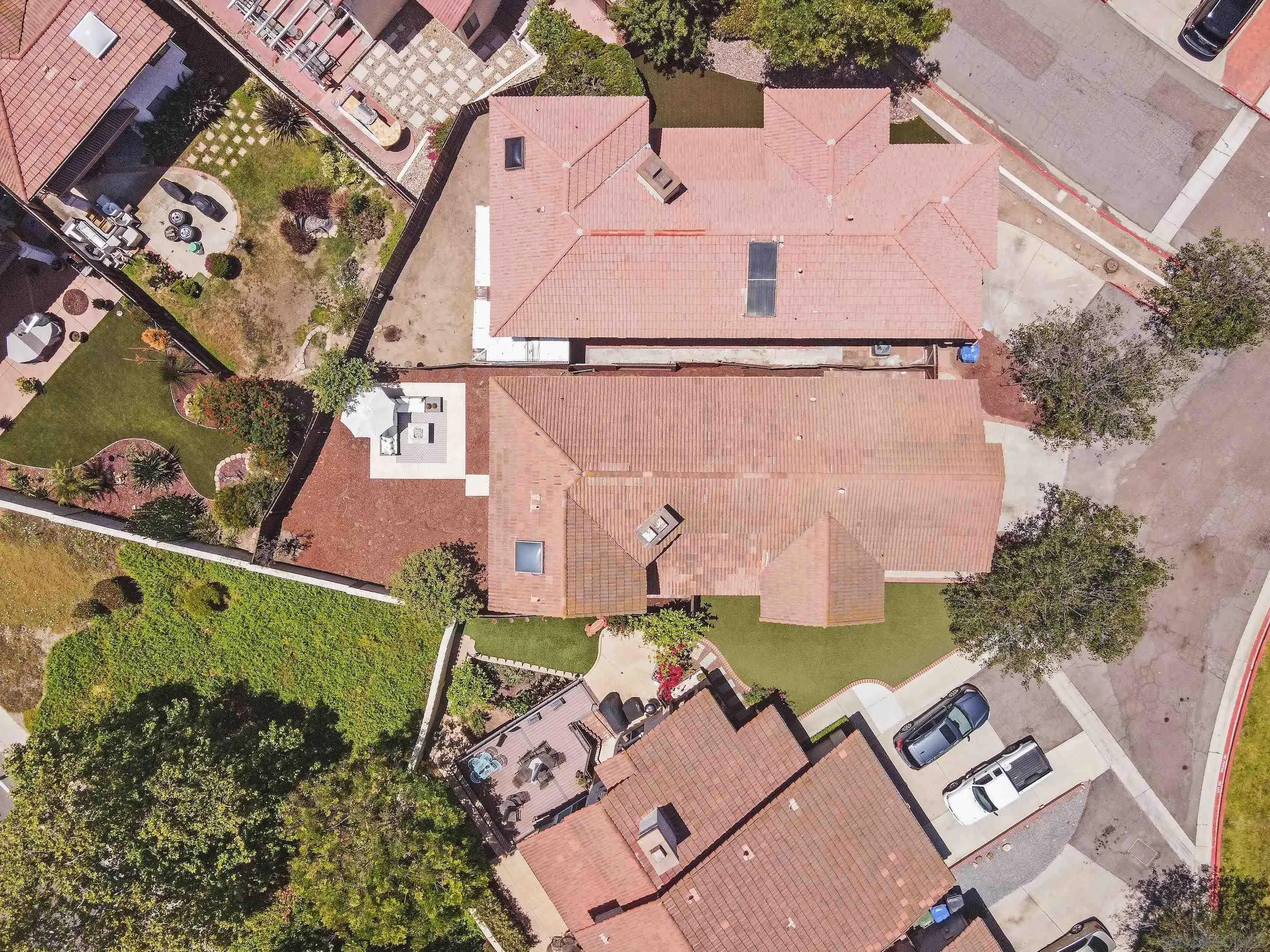 10015 Vallata Court Spring Valley, CA 91977 - Photo 31 of 33 an aerial view of a house with a garden