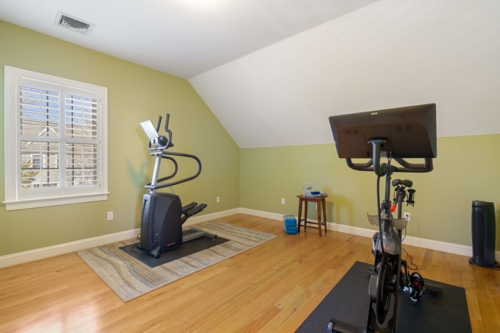 12 Alfreton Road Needham, MA 02494 - Photo 28 of 40 a view of a room with gym equipment