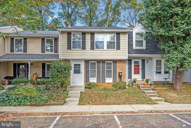 front view of a brick house