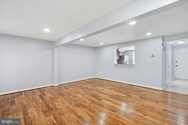 a view of an empty room