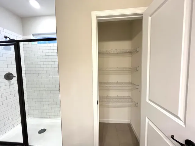 a view of bathroom with shower