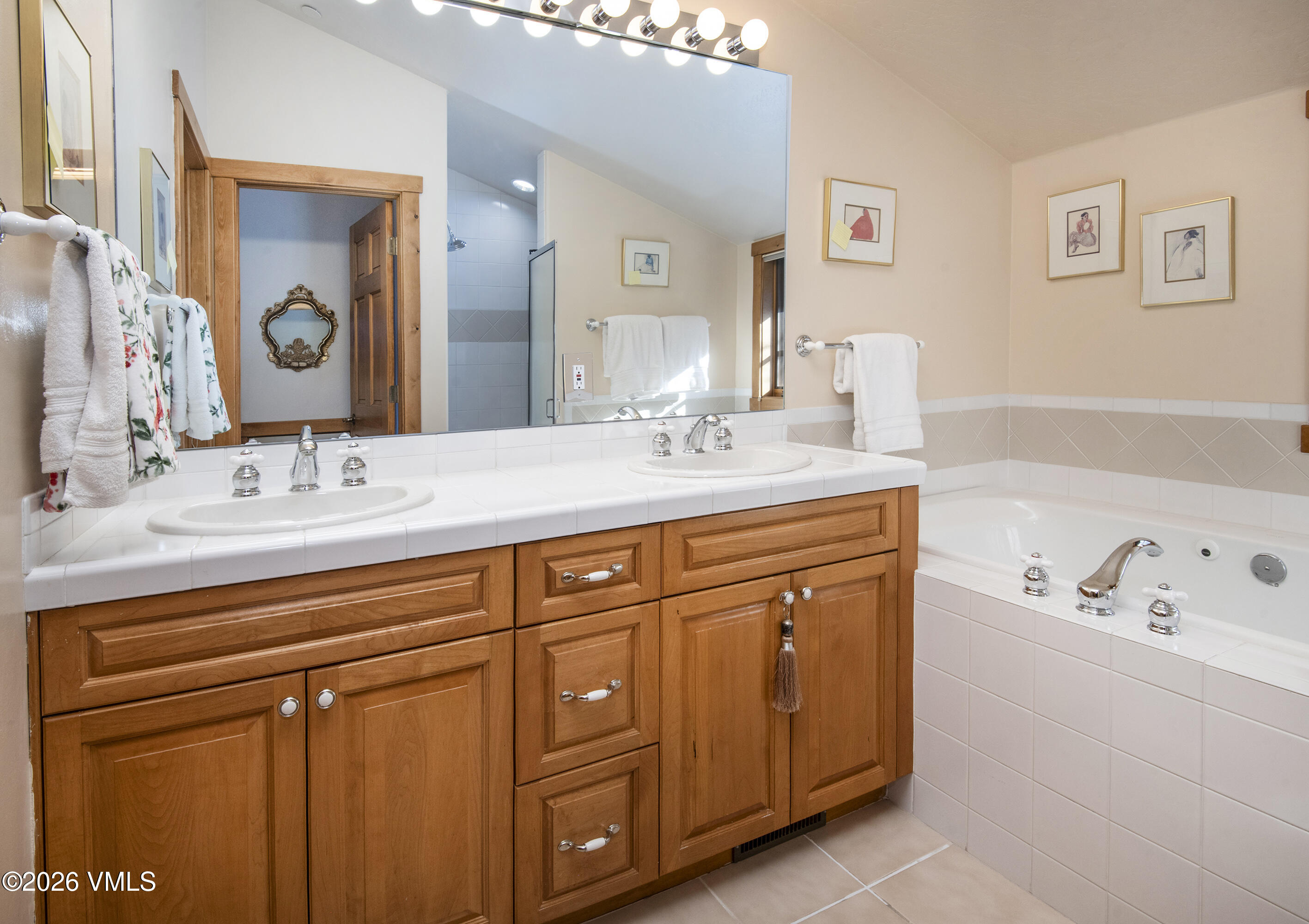 181 Club Cottage Drive Edwards, CO 81632 - Photo 22 of 34 a bathroom with a sink double vanity and a bathtub