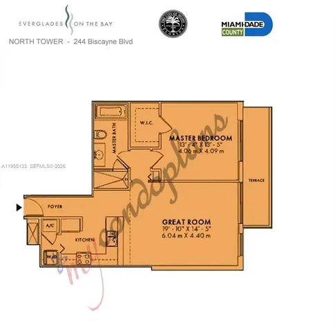 $420,000 | 244 Biscayne Boulevard, Unit 3104, Miami, FL 33132