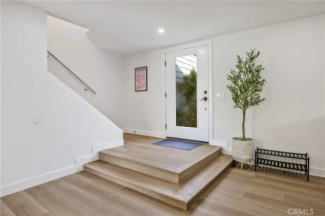 a view of a room with stair