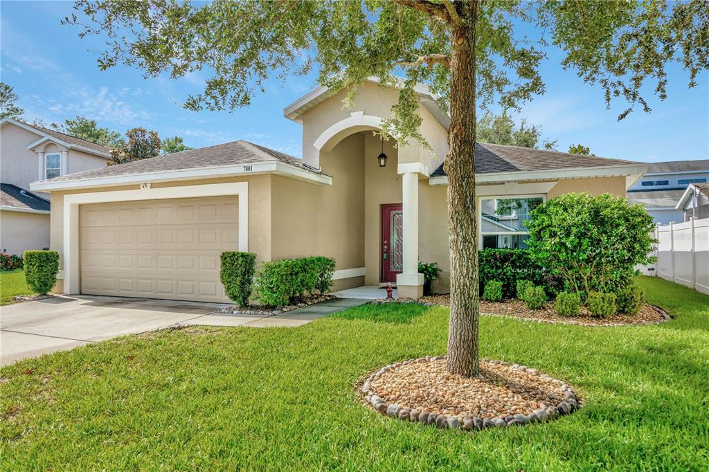 7801 Harbor Bridge Boulevard New Port Richey, FL 34654 - Photo 1 of 34 a front view of a house with a yard