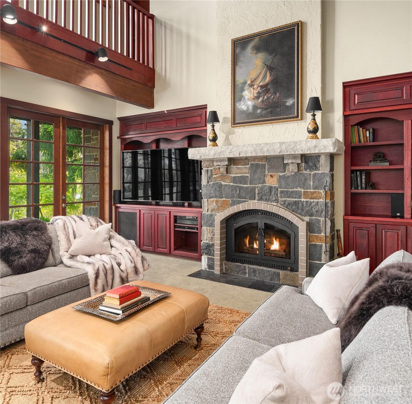 1000 Creso Road South Spanaway, WA 98387 - Photo 11 of 40 a living room with furniture and a fireplace