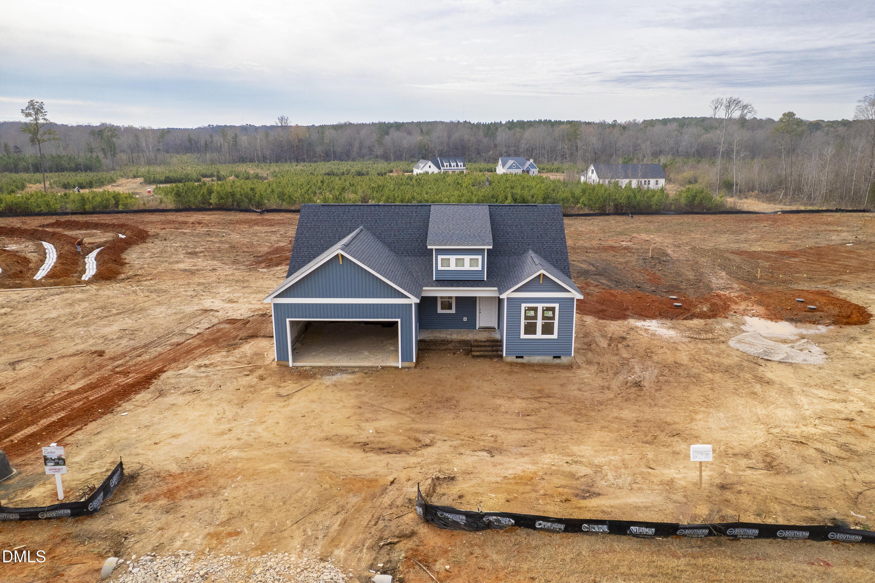 2736 River Meadow Spring Hope, NC 27882 - Photo 9 of 17 an aerial view of a house with big yard