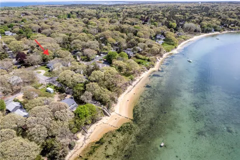 a view of a pathway with a lake view
