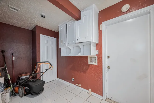 a room with gym equipment