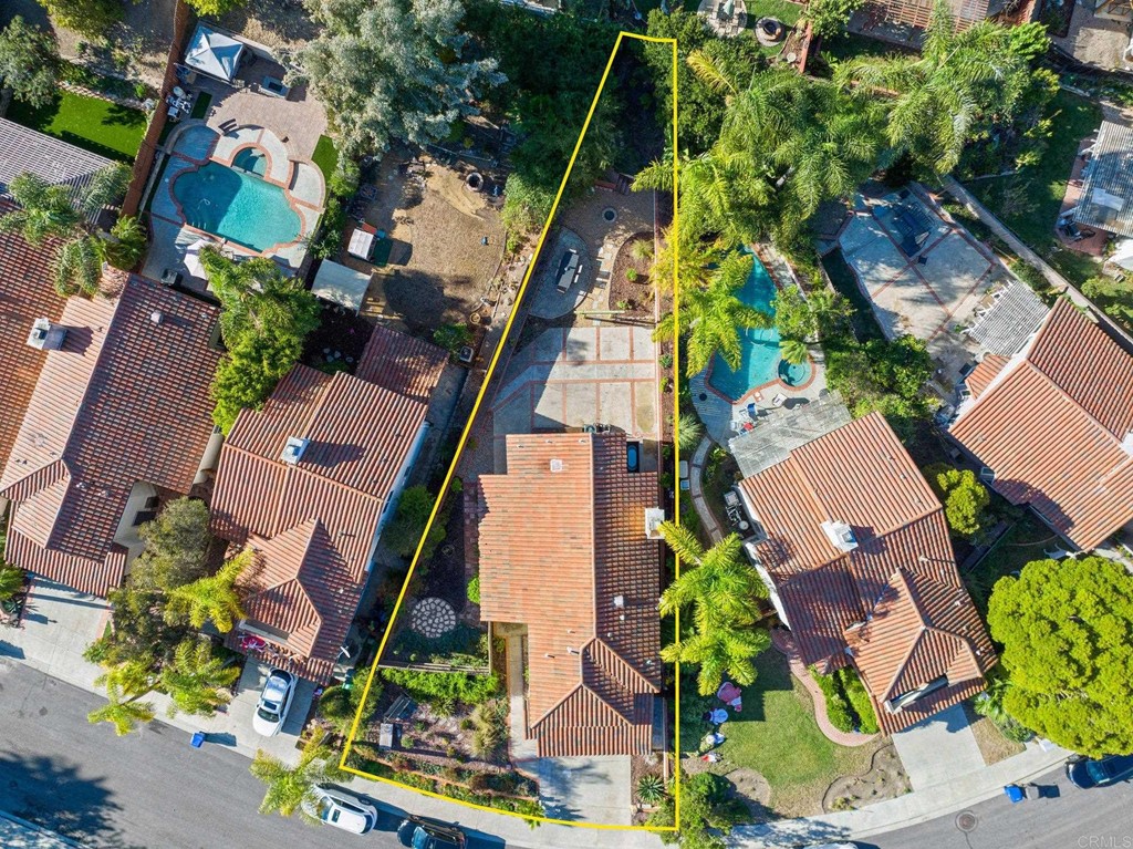 1740 Avenida Segovia Oceanside, CA 92056 - Photo 31 of 40 an aerial view of residential house with outdoor space and swimming pool