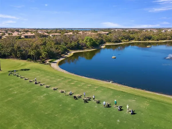 a view of a city with an ocean view