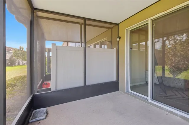 a view of an front door