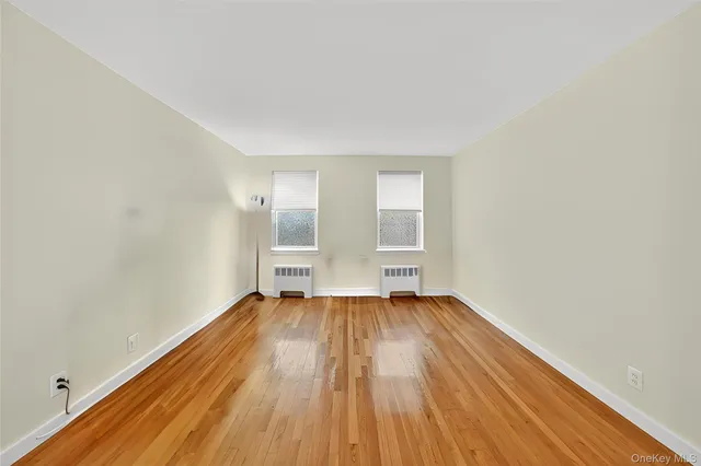 a view of wooden floor in a room