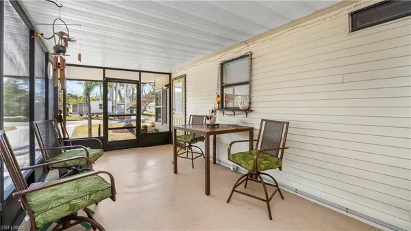 a view of front door and porch