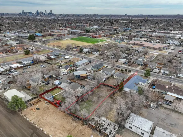 an aerial view of a city