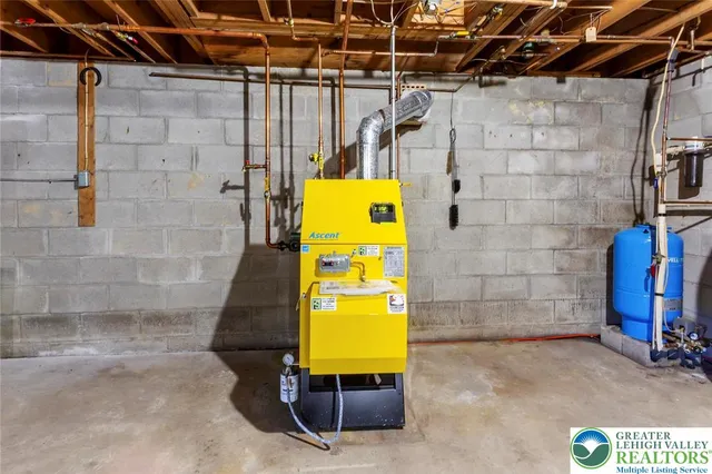 a bathroom with a mirror