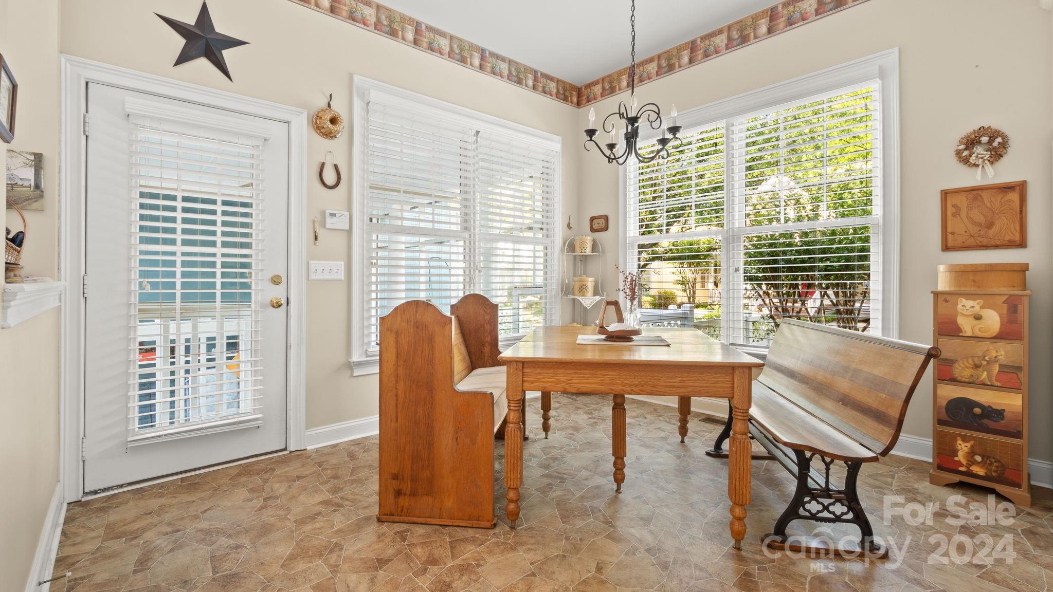 7121 Michael Scott Crossing Fort Mill, SC 29708 - Photo 15 of 46 a dining room with furniture and windows