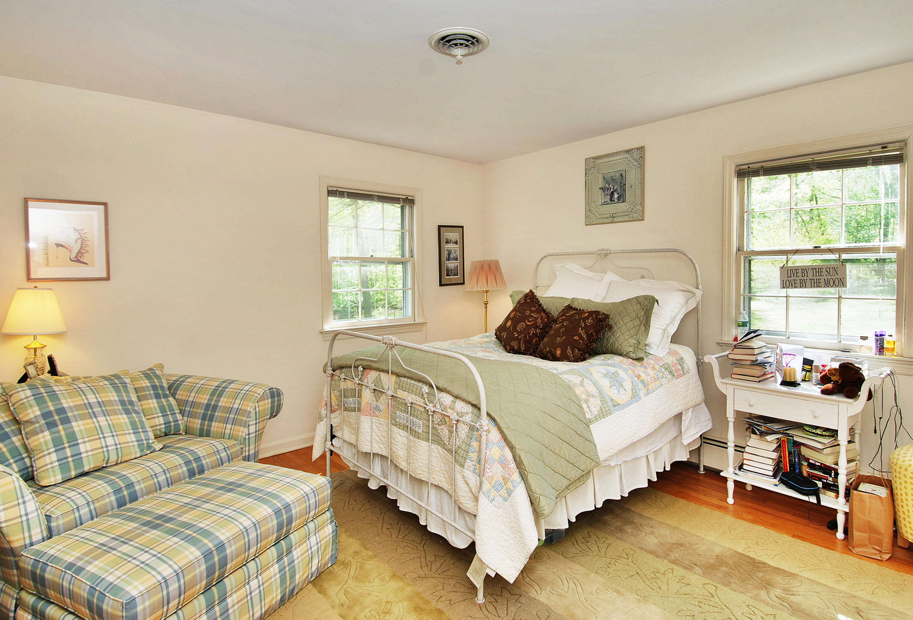 154 South Bald Hill Road New Canaan, CT 06840 - Photo 11 of 21 a bedroom with a bed and a couch