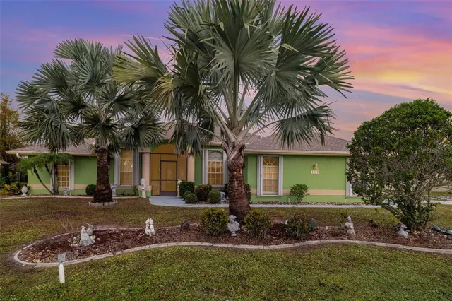 front view of house with a yard