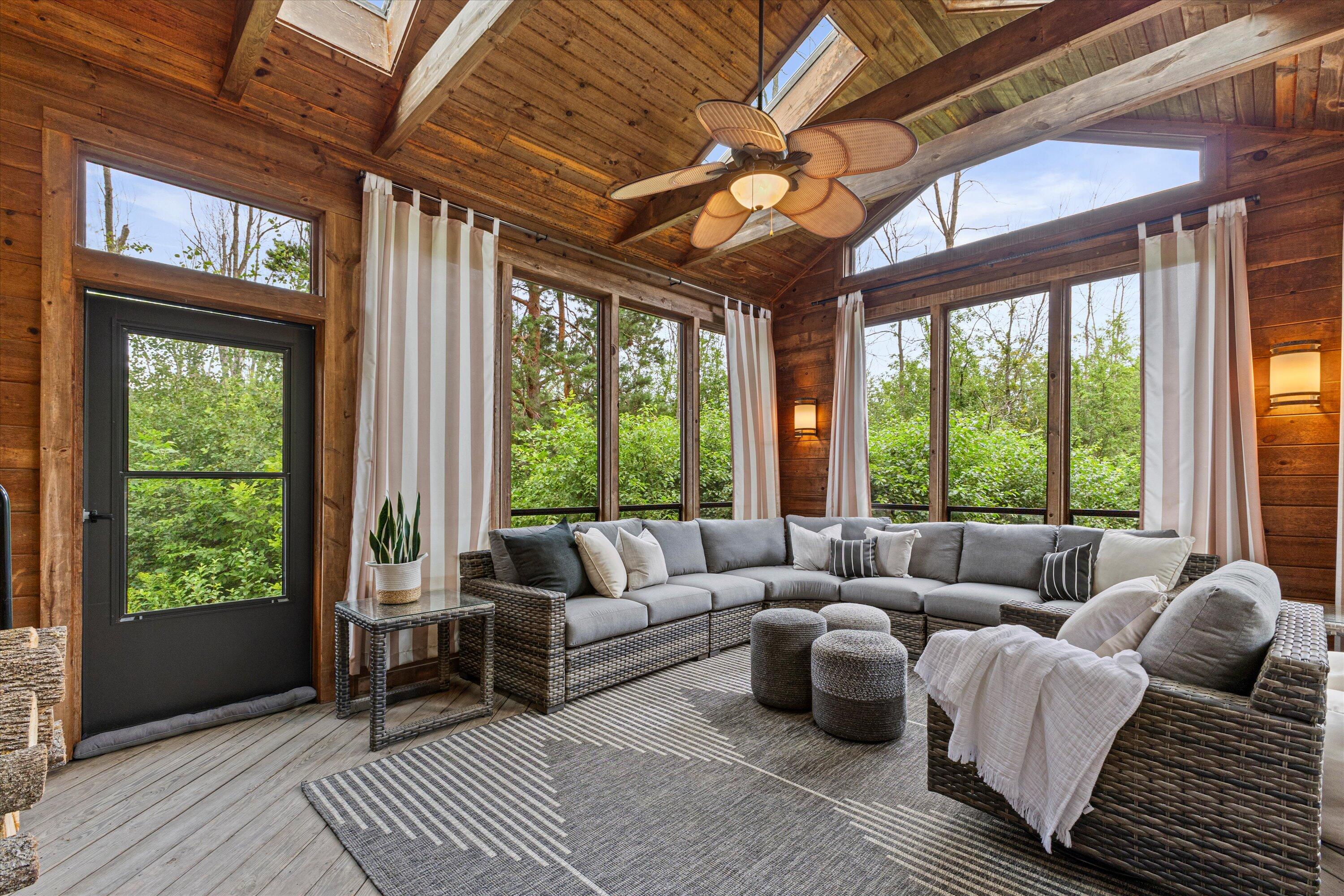 1465 West County Line Road River Hills, WI 53217 - Photo 15 of 49 Three seasons room off great room