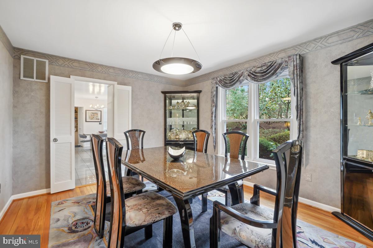 7802 Ivymount Terrace Potomac, MD 20854 - Photo 9 of 51 a view of a dining room with furniture window and wooden floor
