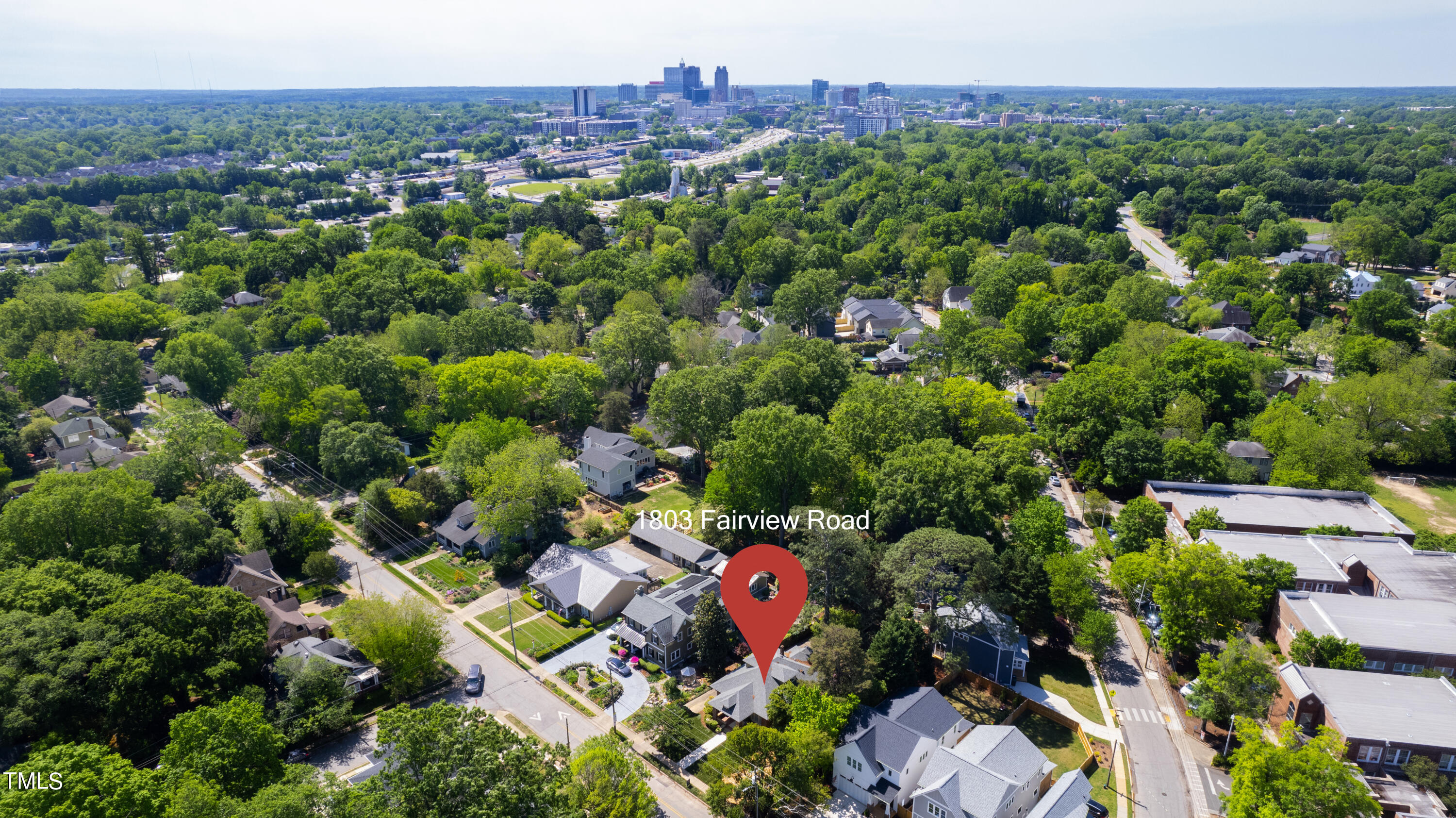 1803 Fairview Road Raleigh, NC 27608 - Photo 49 of 49 Drone 3pin