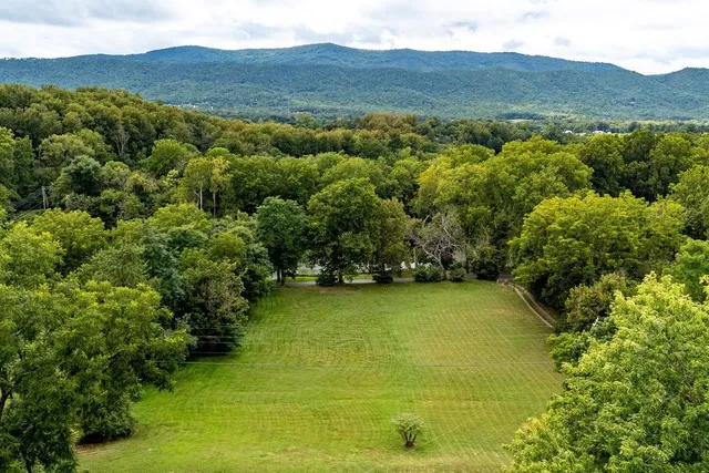 a view of an outdoor space and a yard