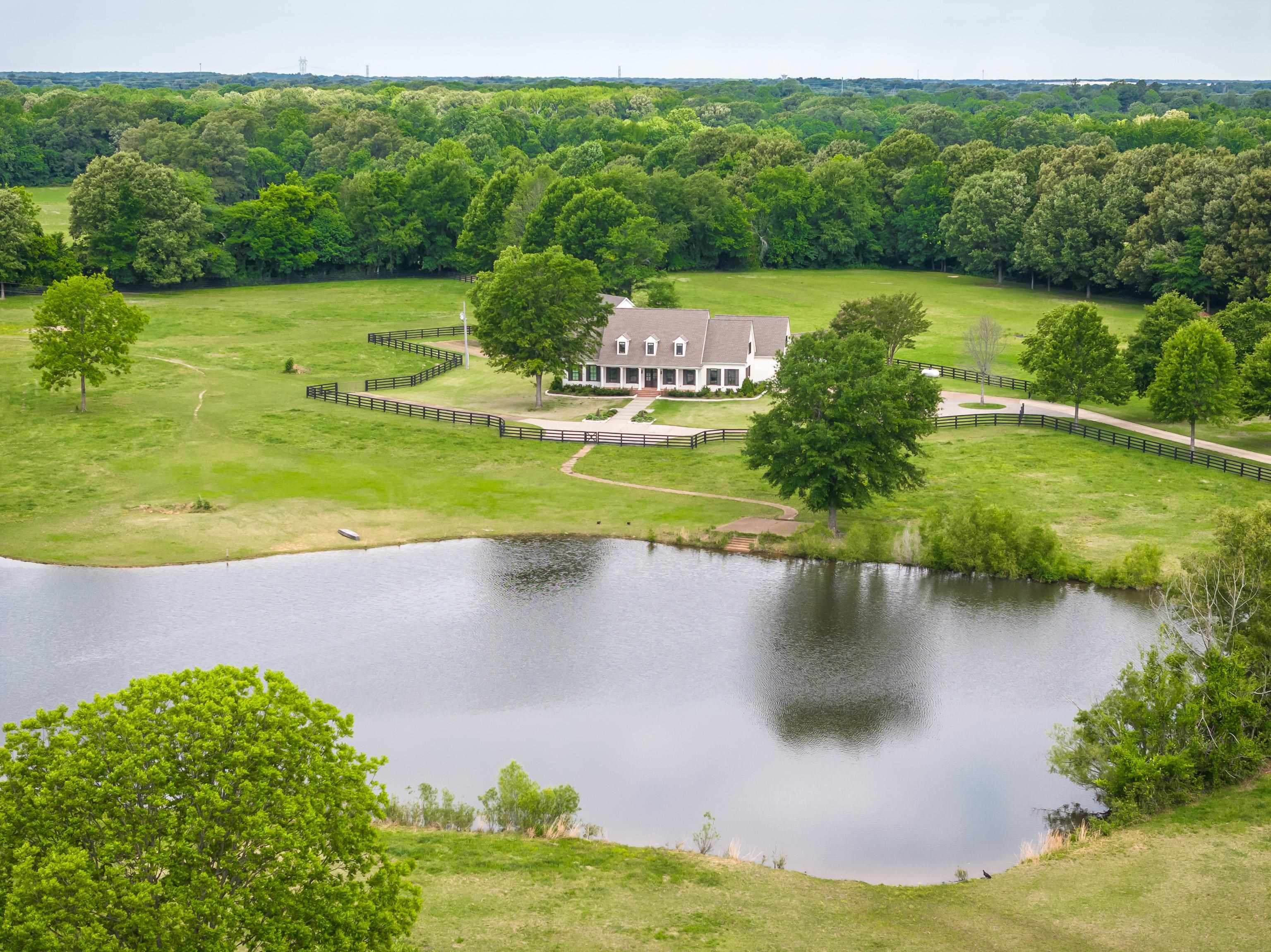 6085 Yum Yum Road Somerville, TN 38068 - Photo 1 of 40 a view of a lake with a yard