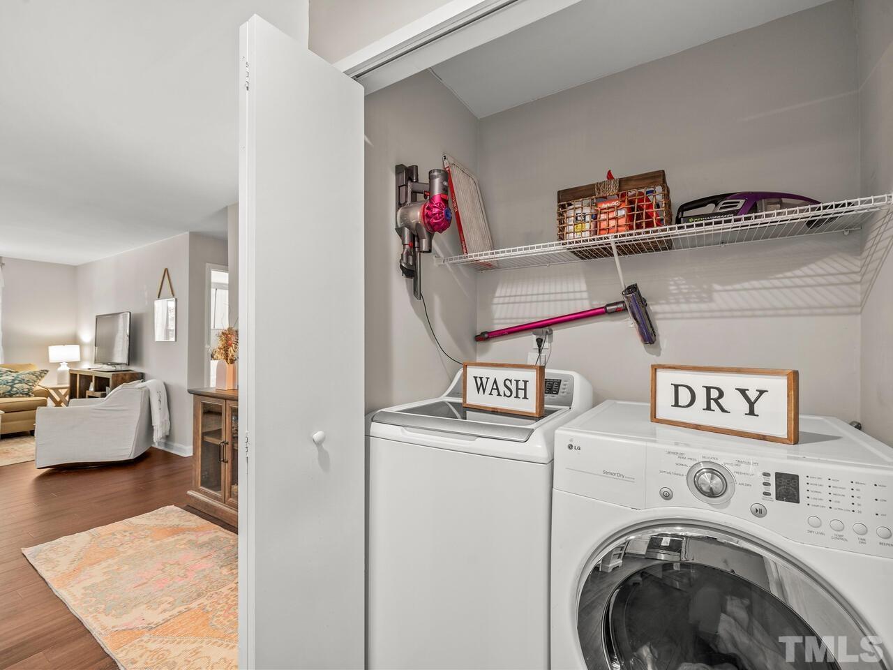 430 Obie Drive Durham, NC 27713 - Photo 15 of 35 a utility room with dryer and washer