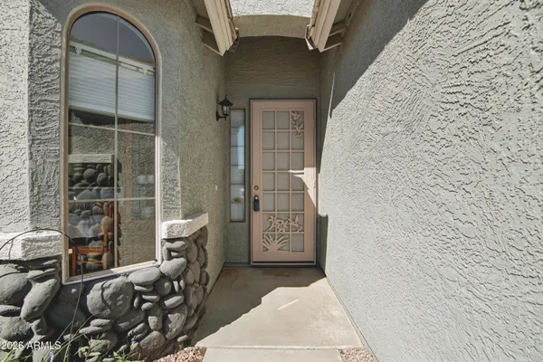 a view of a house with a outdoor space