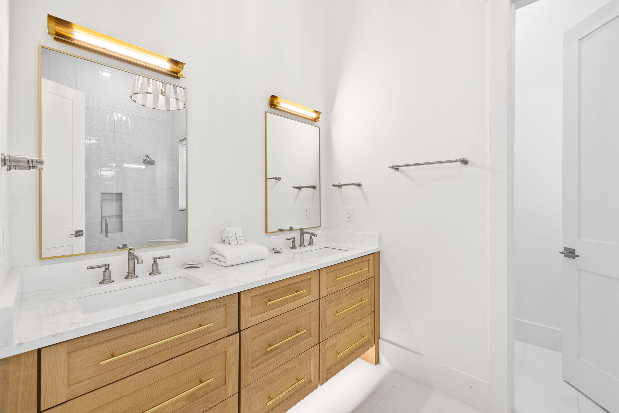 311 Walton Rose Ln Inlet Beach Inlet Beach, FL 32461 - Photo 47 of 90 a bathroom with a double vanity sink and a mirror