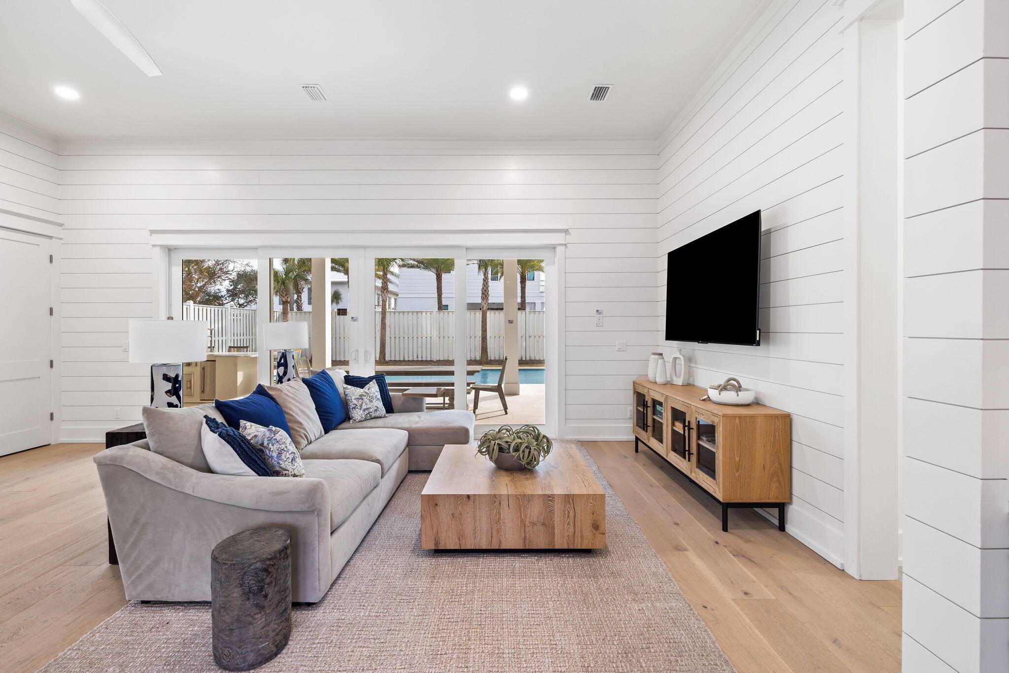 311 Walton Rose Ln Inlet Beach Inlet Beach, FL 32461 - Photo 74 of 90 a living room with furniture and a flat screen tv