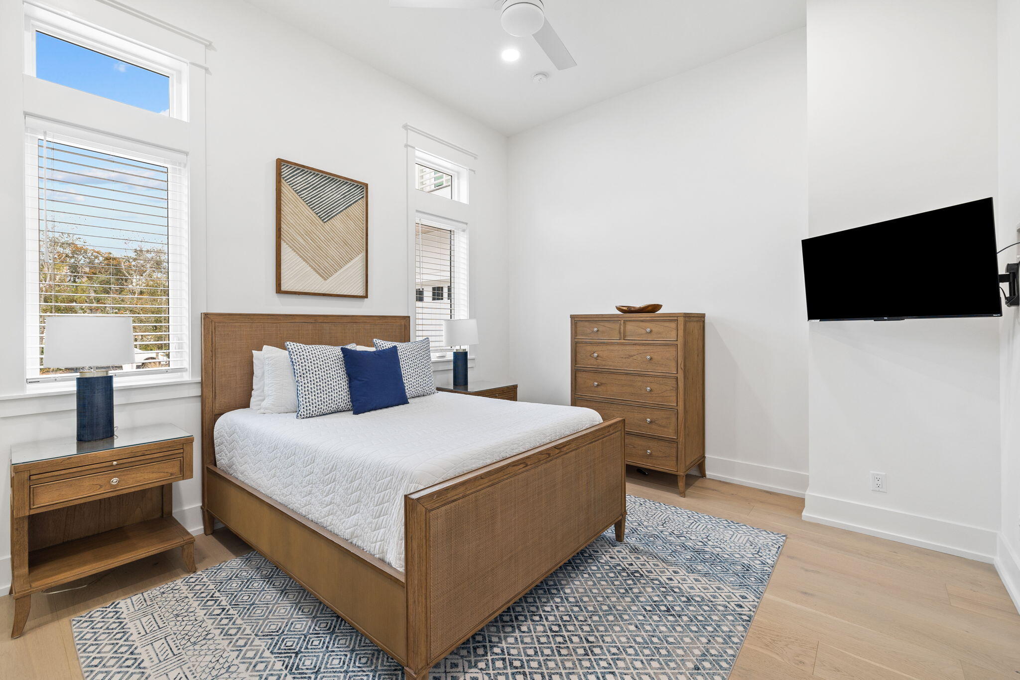 311 Walton Rose Ln Inlet Beach Inlet Beach, FL 32461 - Photo 81 of 90 a bedroom with a bed and a television