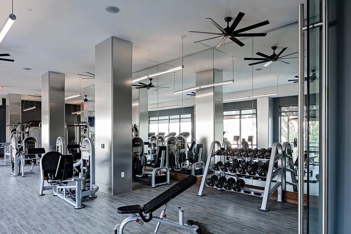 1524 Sheepshead Bay Road, Unit 7G Brooklyn, NY 11235 - Photo 21 of 28 a view of a room with gym equipment