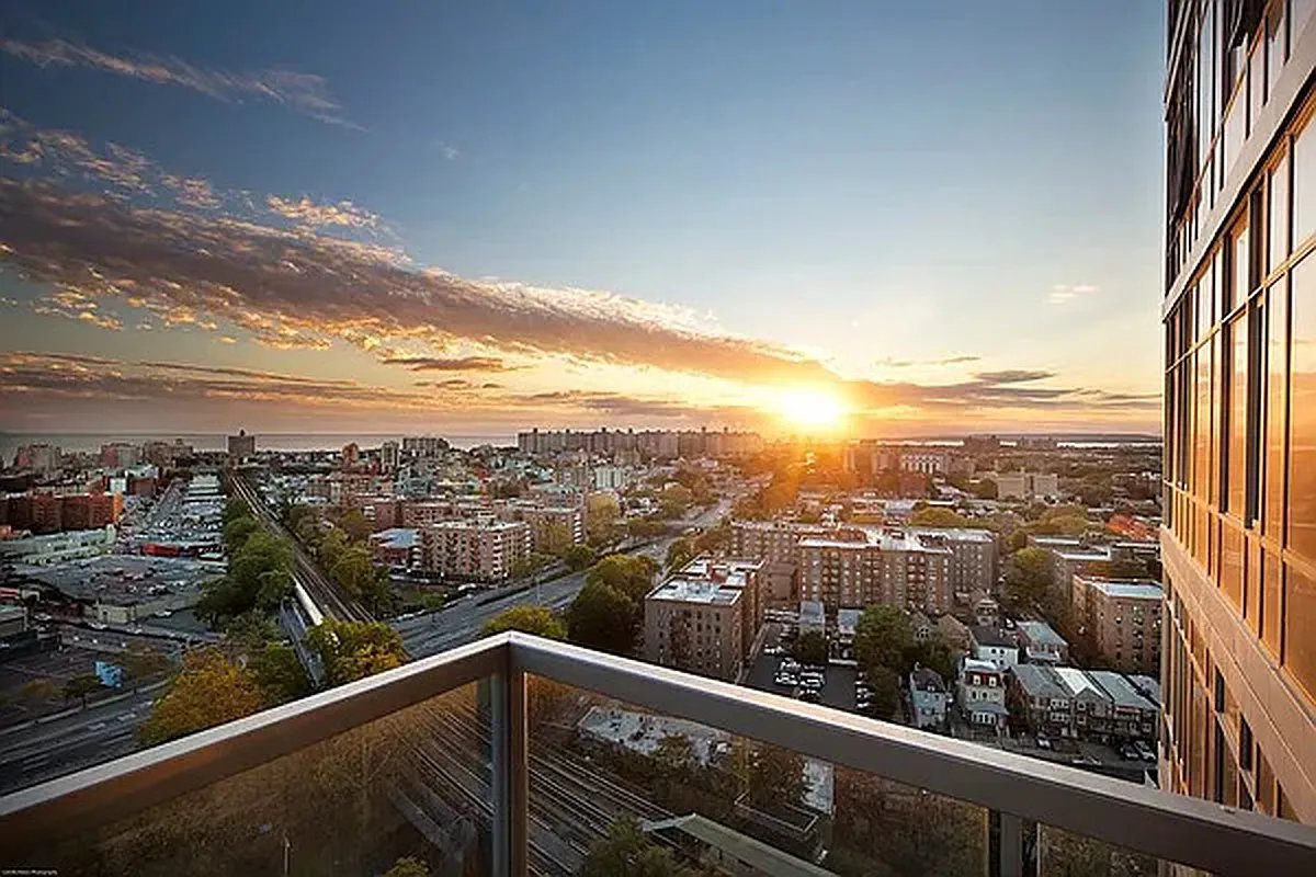 1524 Sheepshead Bay Road, Unit 7G Brooklyn, NY 11235 - Photo 22 of 28 a view of a city from a balcony