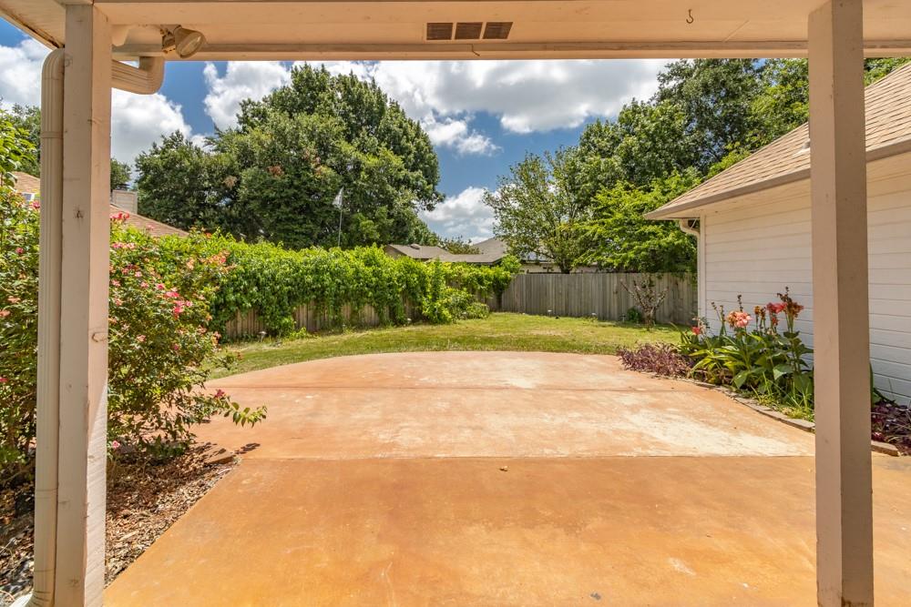 2411 Raintree Path Round Rock, TX 78664 - Photo 5 of 28 a view of a yard with potted plants